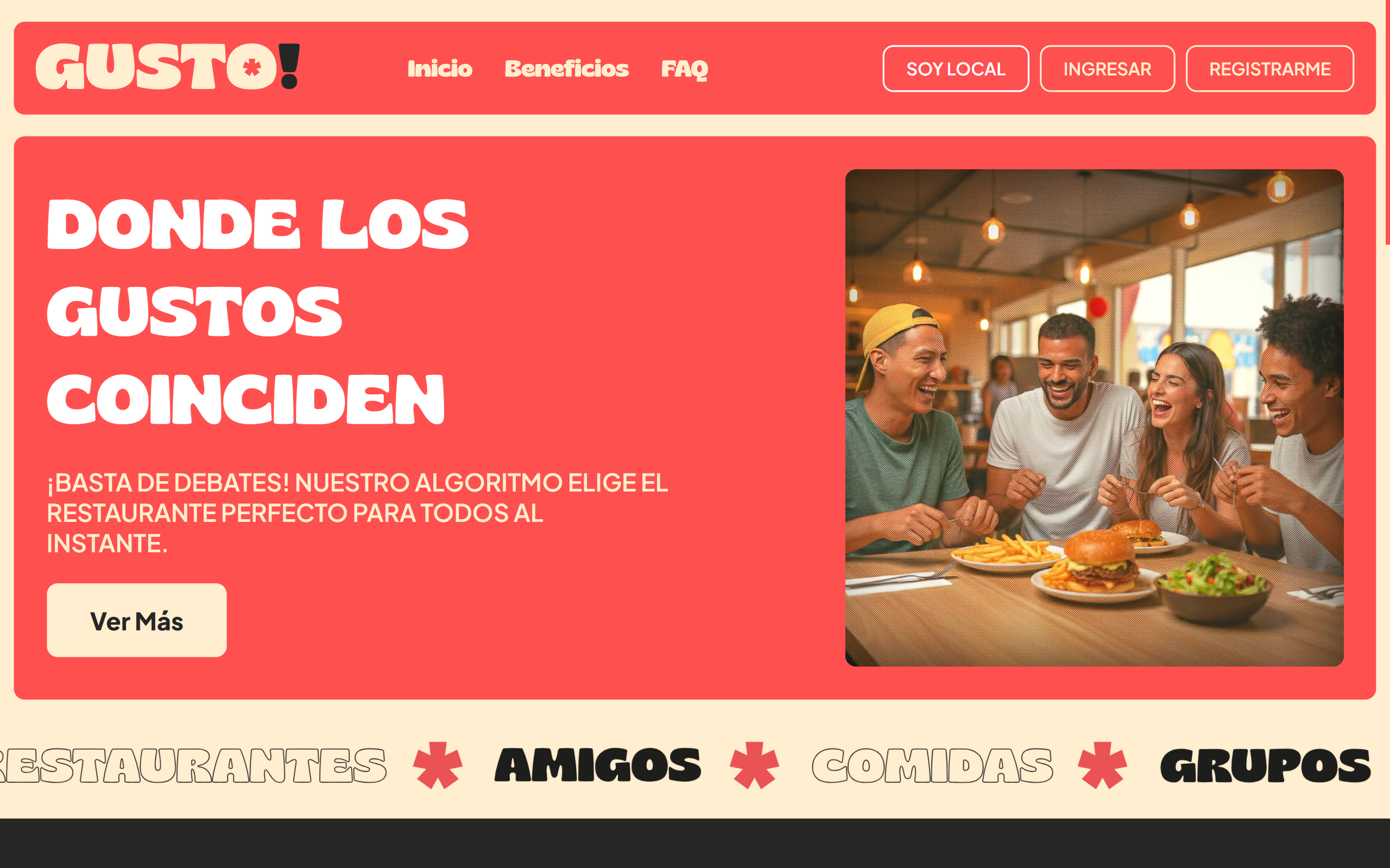 Captura de pantalla de Gusto - Social Restaurant Discovery